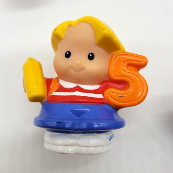 LOT OF 8 LITTLE PEOPLE Fisher Price Boys Girls Blonde Brunette Play Club Team - Picture 6 of 15